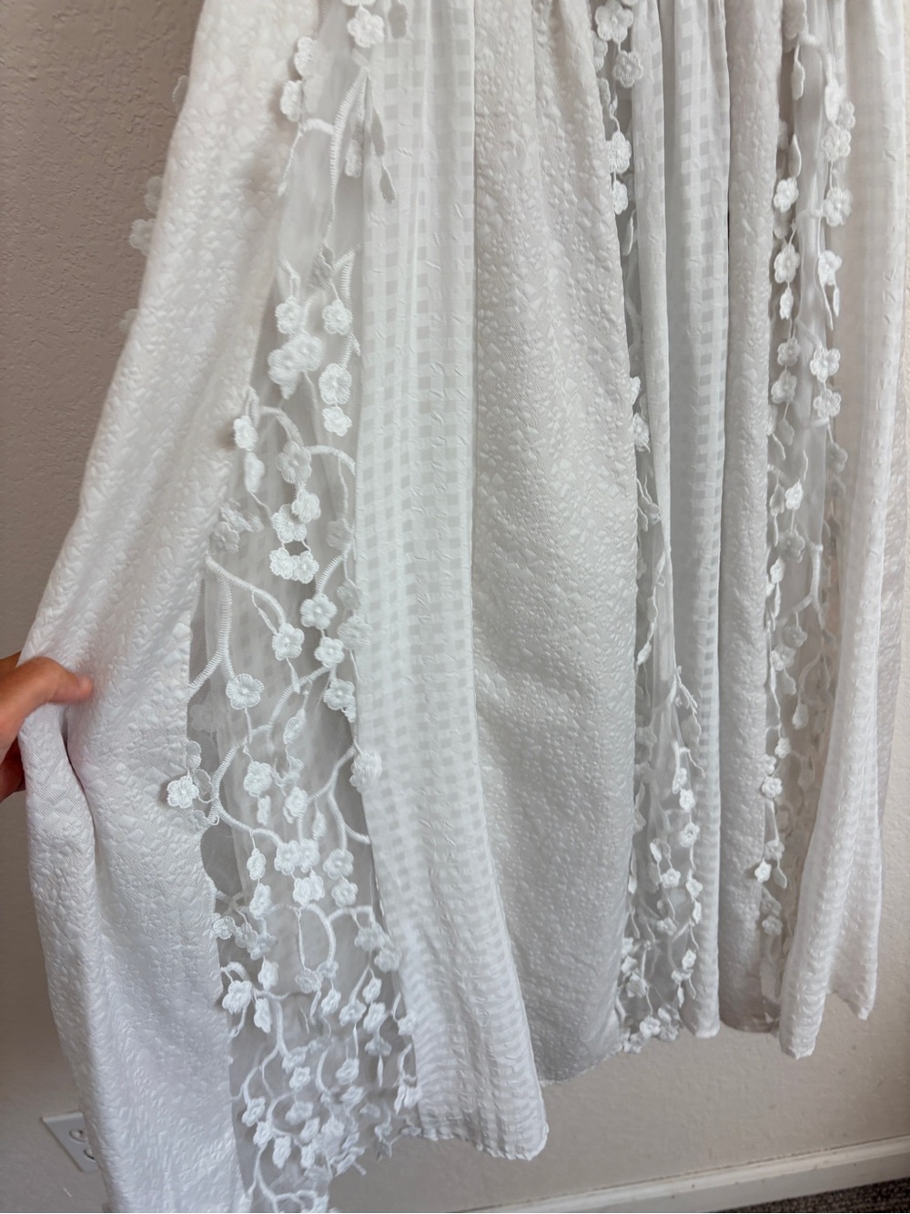 Anthropologie Maeve Sleeveless Embellished Smocked Midi Dress - Picture 5 of 13
